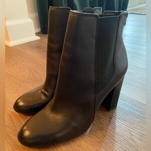 Sam Edelman Case Leather Block Heel Boots